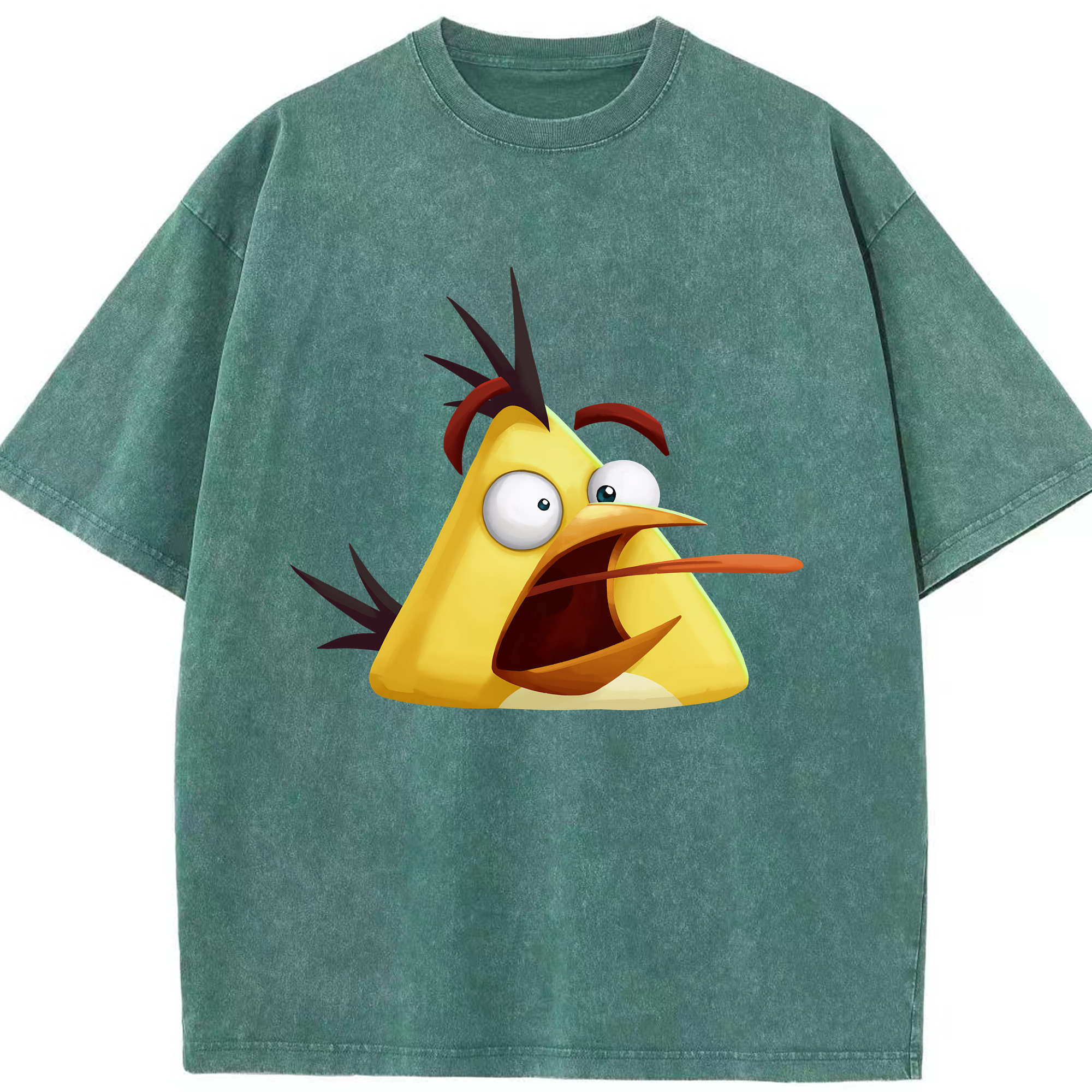（画像用） Angry Birds アングリーバード 綿100% ヴィンテージ風 半袖Tシャツ（フロントプリント）